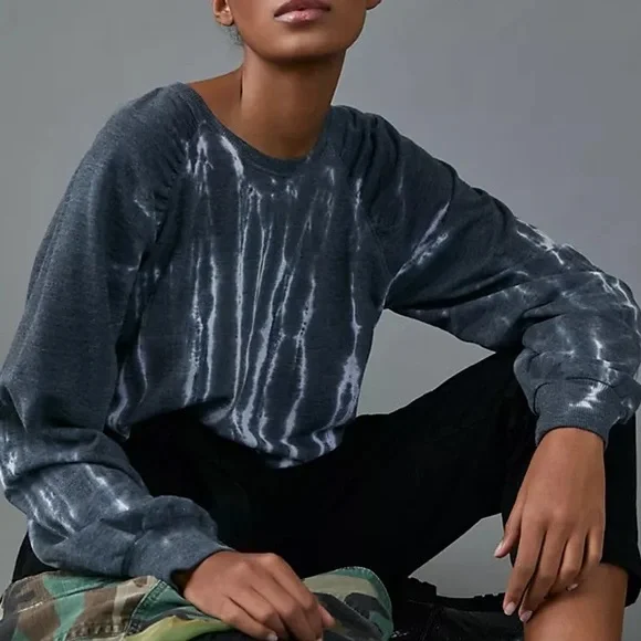 Anthropologie Gray Tie-Dye Sweatshirt - Picture 8 of 8